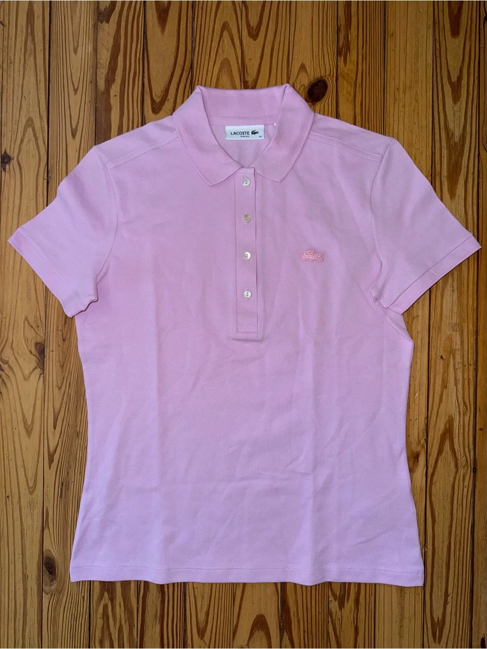 Lacoste Women's L.12.D Slim Fit Stretch Mini Piqué Polo - Picture 6 of 11